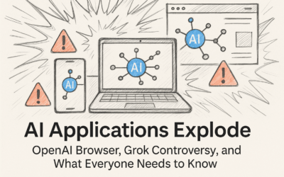 Revolutionary AI Applications Explode: OpenAI Browser, Grok Controversy, and What Everyone Needs to Know